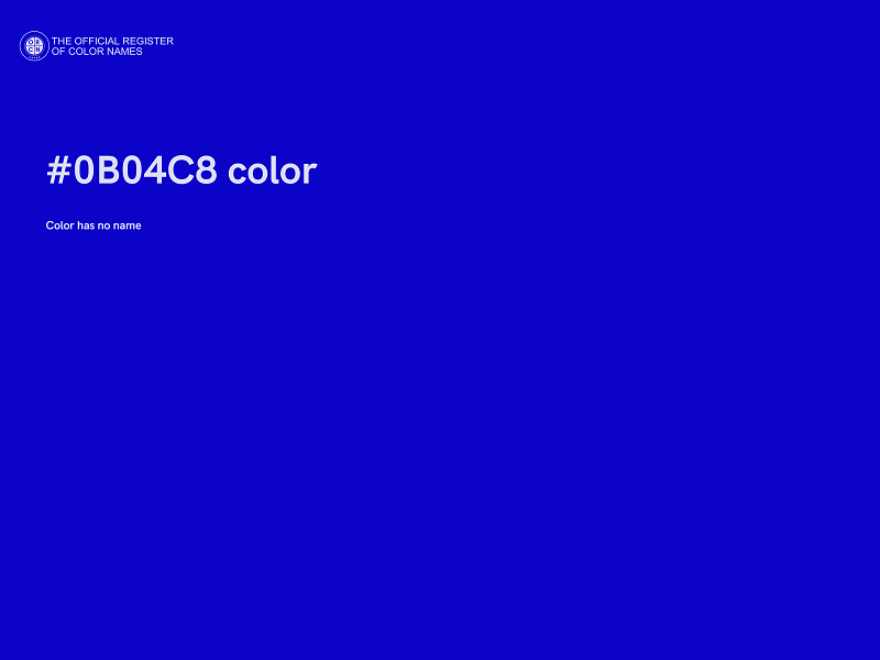 #0B04C8 color image