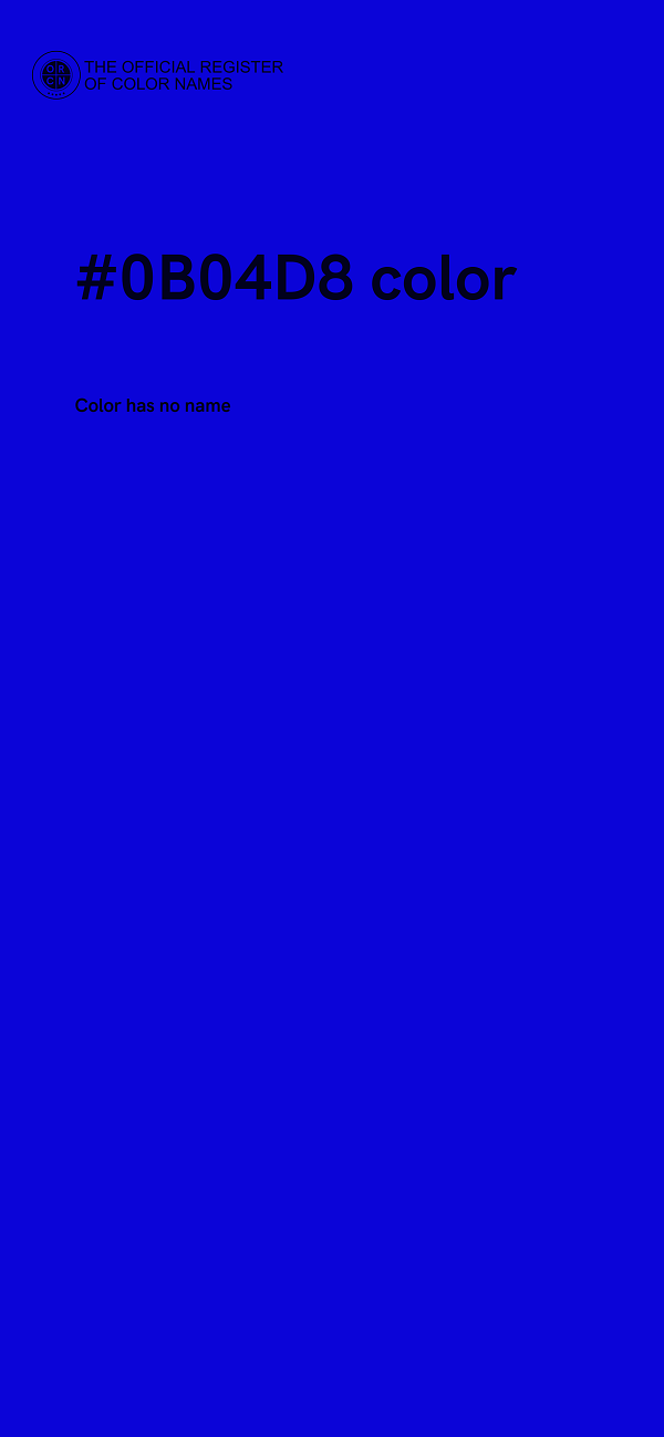 #0B04D8 color image