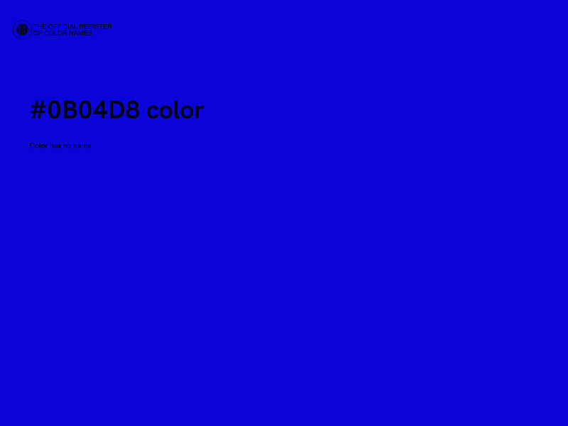 #0B04D8 color image