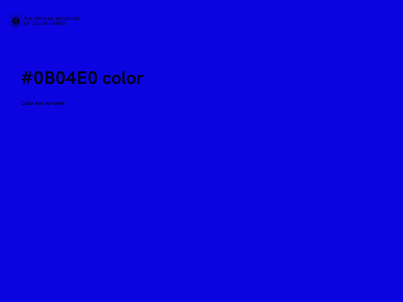 #0B04E0 color image