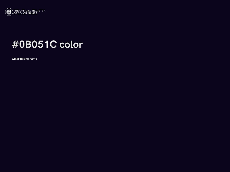 #0B051C color image
