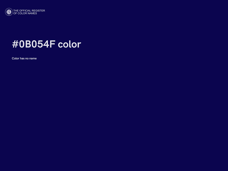 #0B054F color image