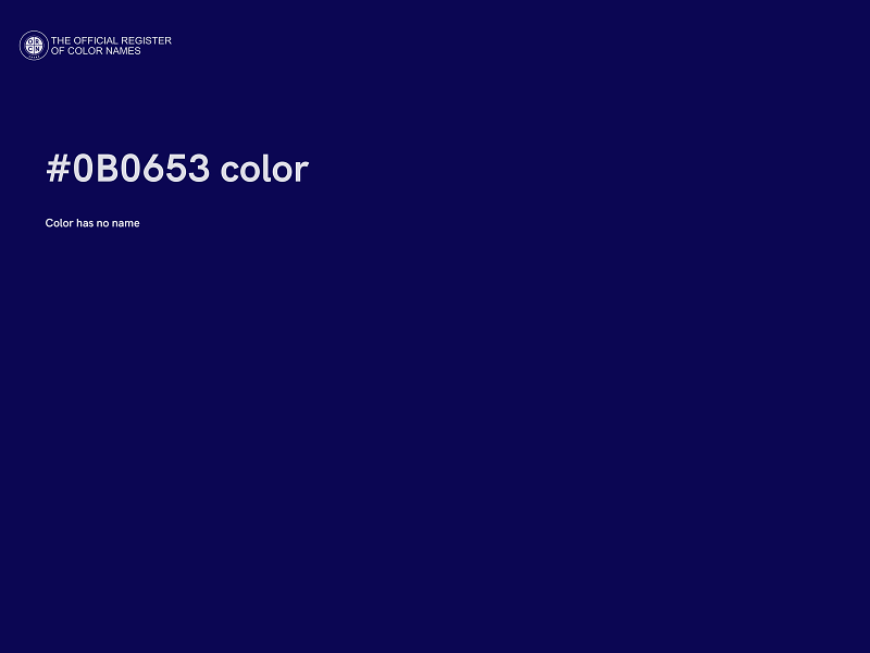 #0B0653 color image
