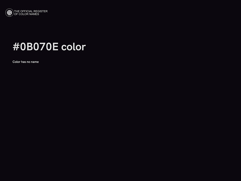#0B070E color image
