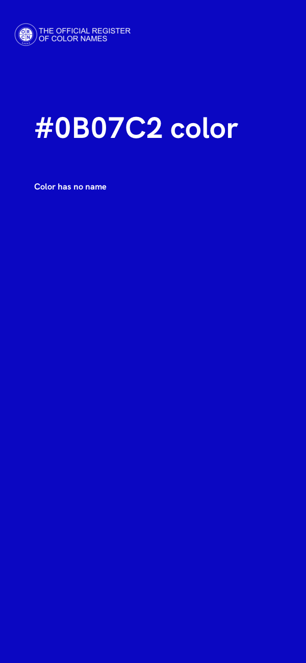 #0B07C2 color image