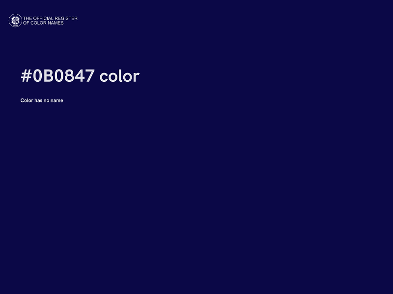 #0B0847 color image