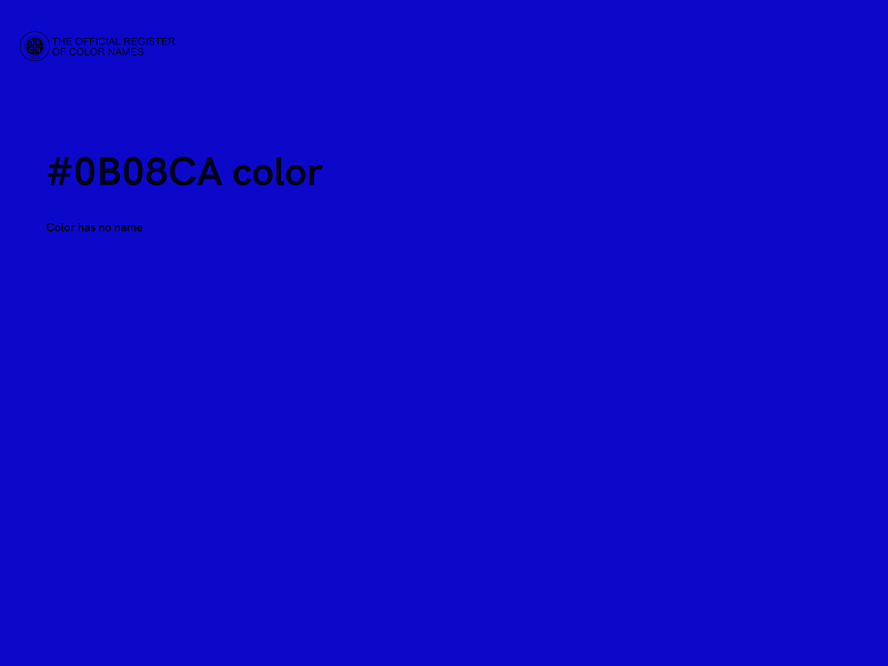 #0B08CA color image