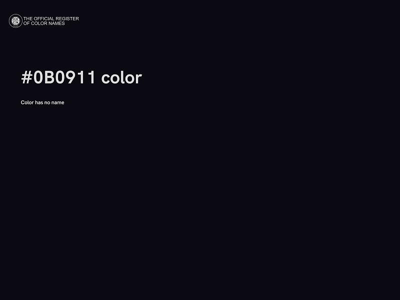 #0B0911 color image