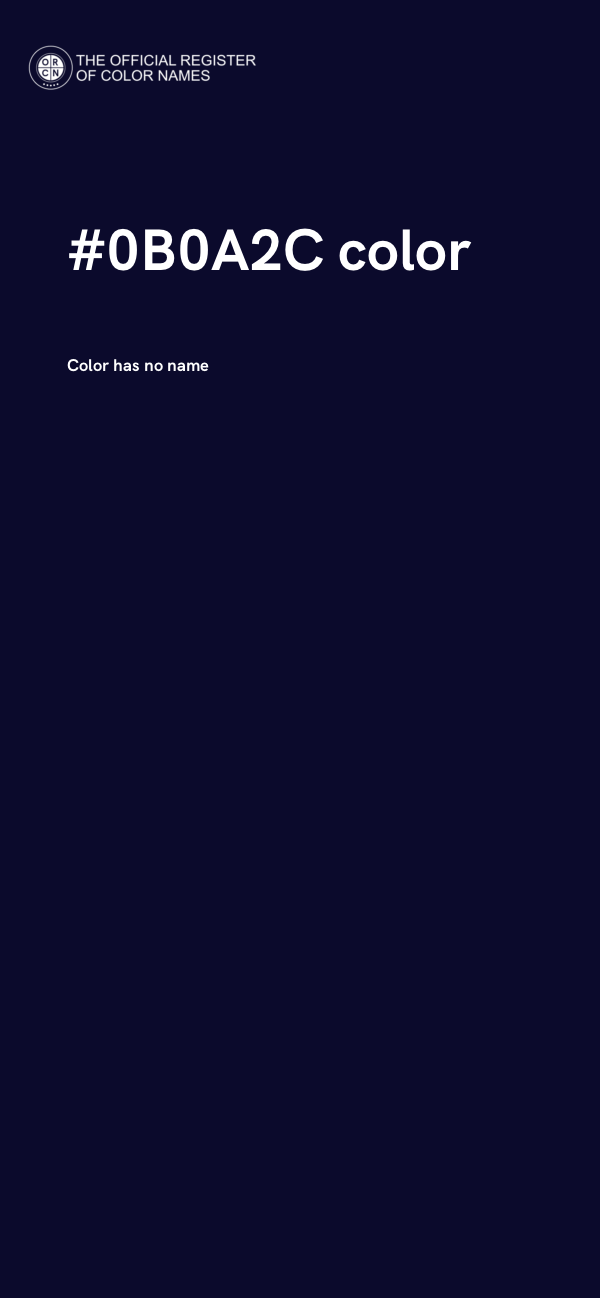 #0B0A2C color image