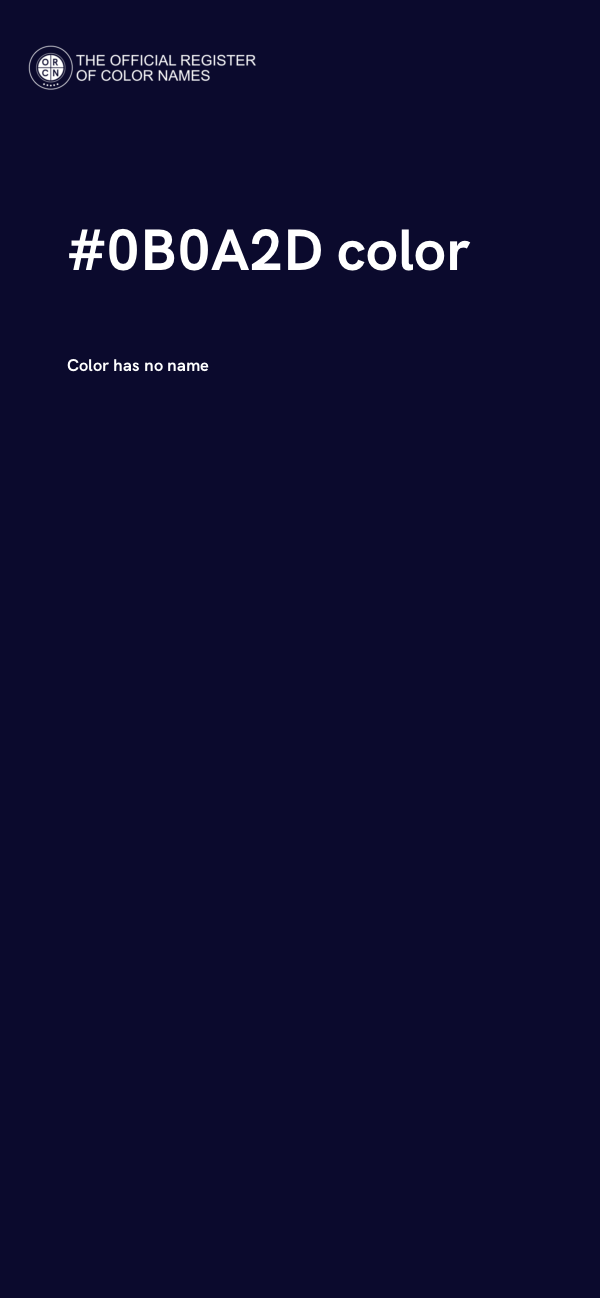 #0B0A2D color image