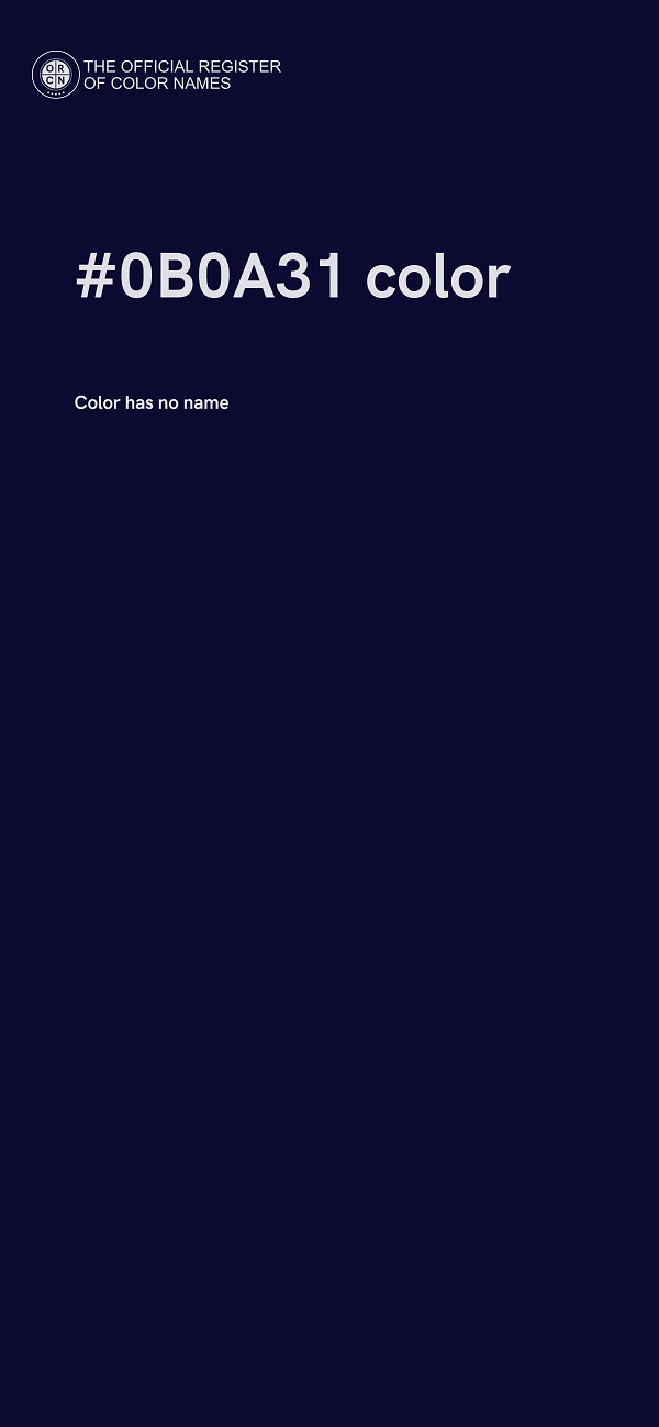 #0B0A31 color image