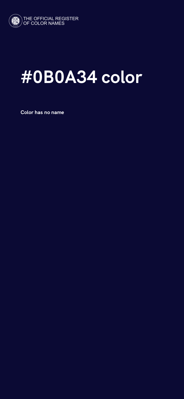 #0B0A34 color image