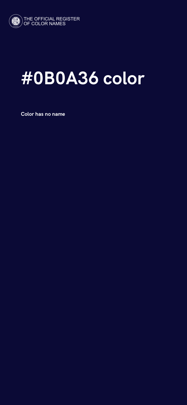#0B0A36 color image