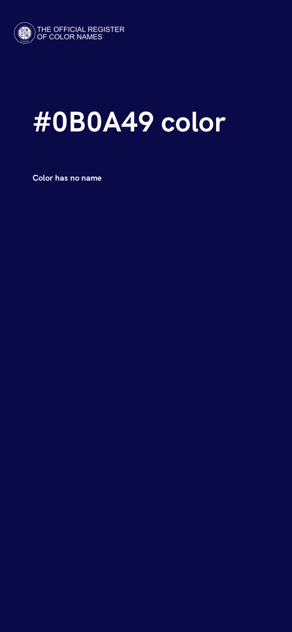 #0B0A49 color image