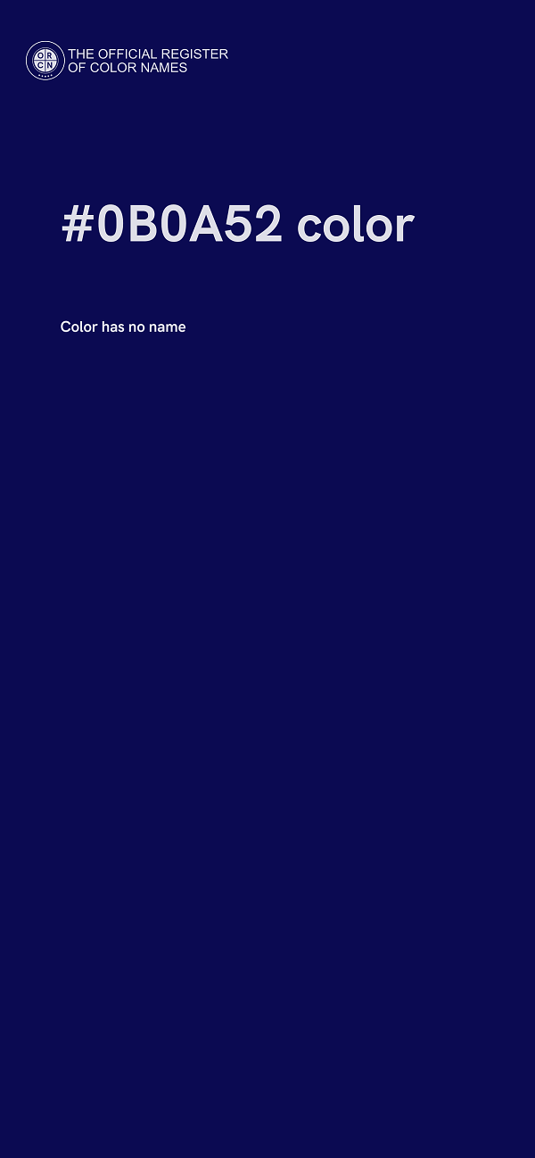 #0B0A52 color image