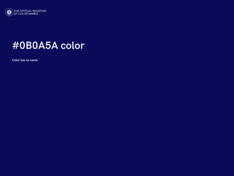 #0B0A5A color image