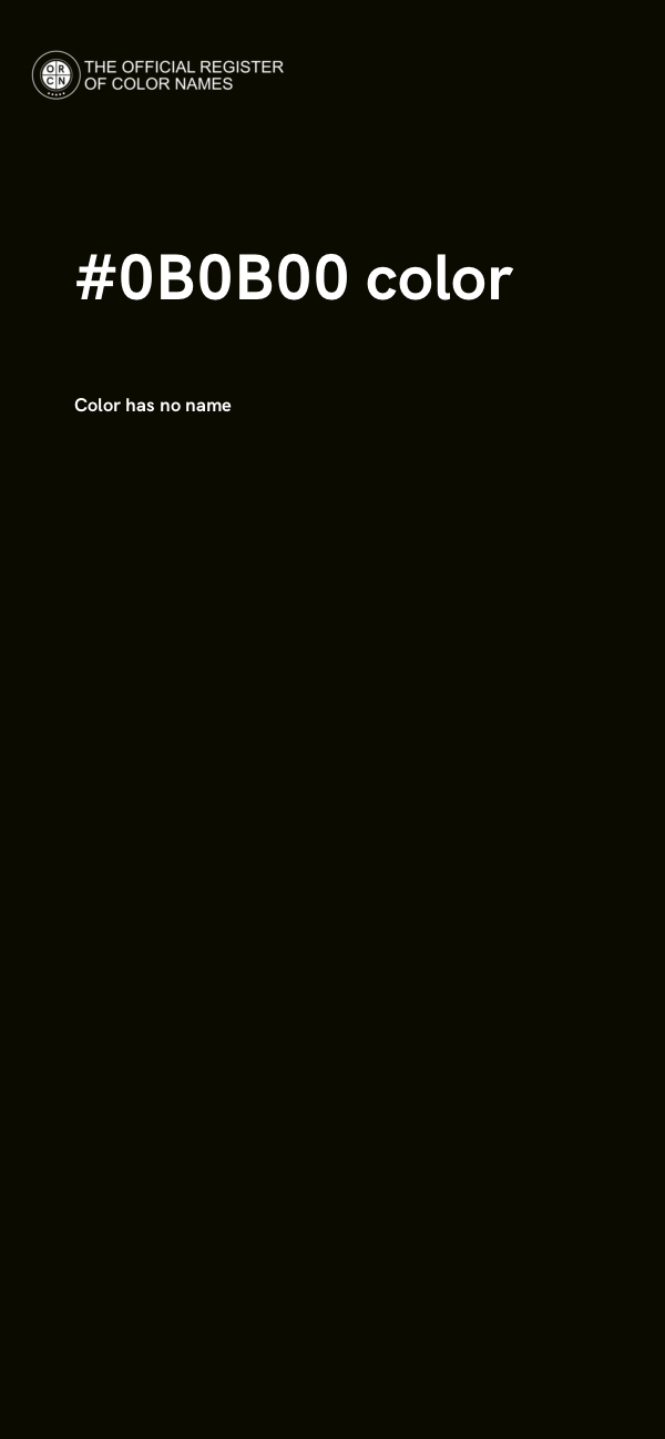 #0B0B00 color image
