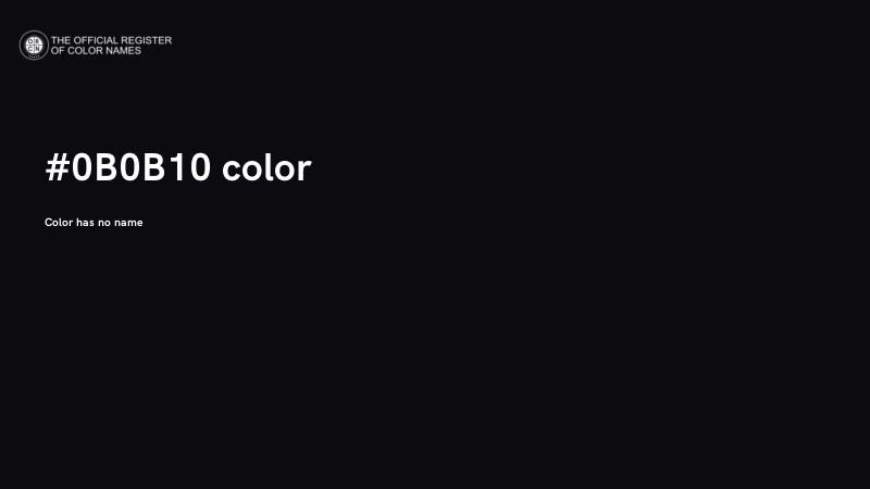 #0B0B10 color image