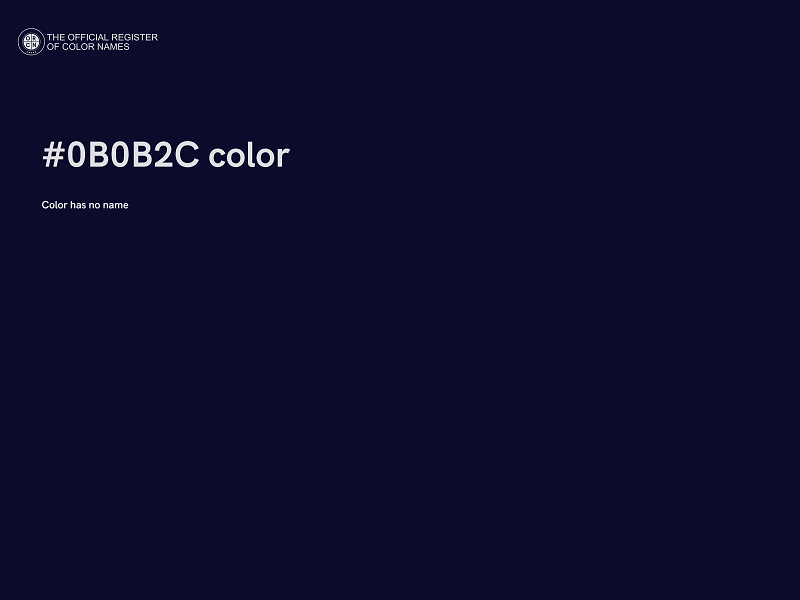 #0B0B2C color image