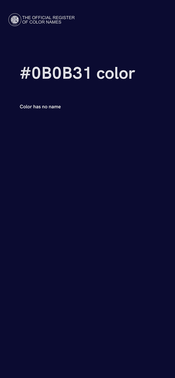 #0B0B31 color image