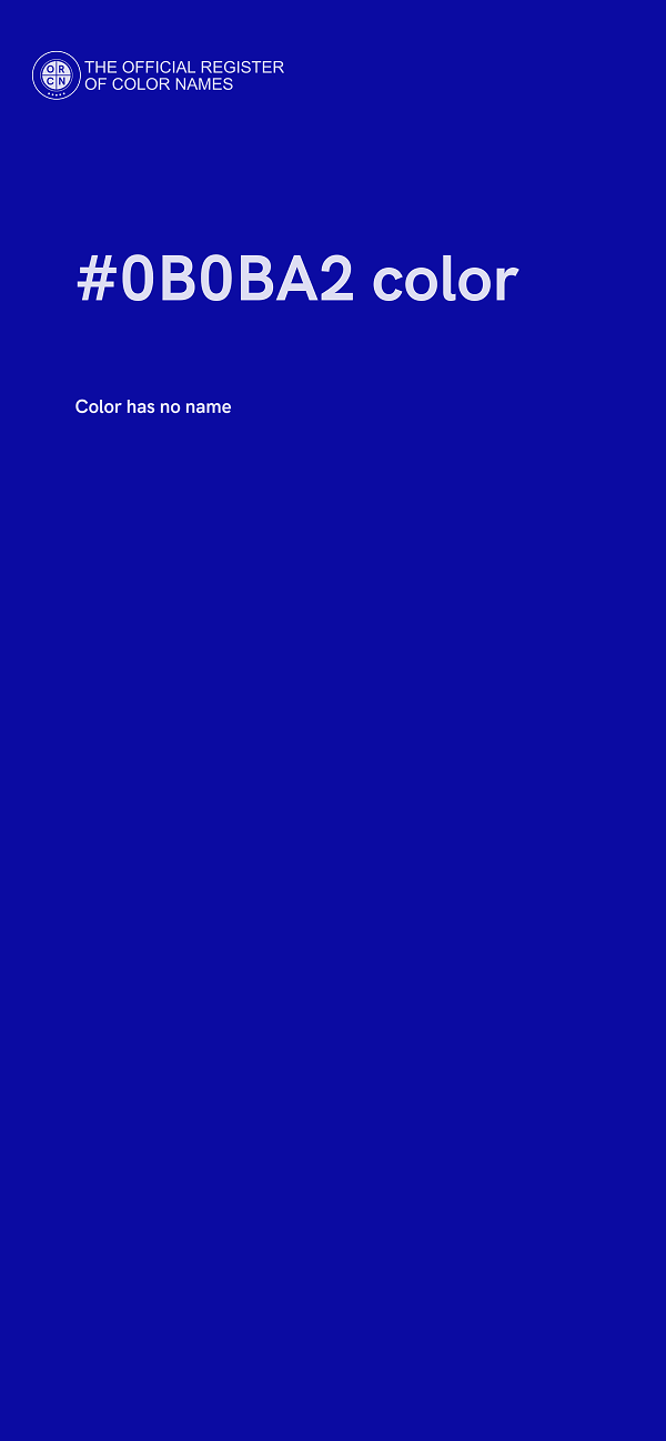#0B0BA2 color image