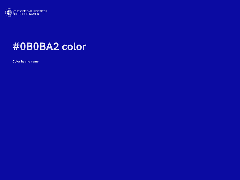 #0B0BA2 color image