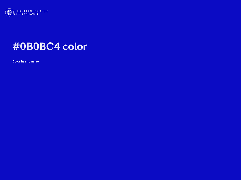 #0B0BC4 color image