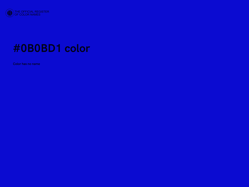 #0B0BD1 color image