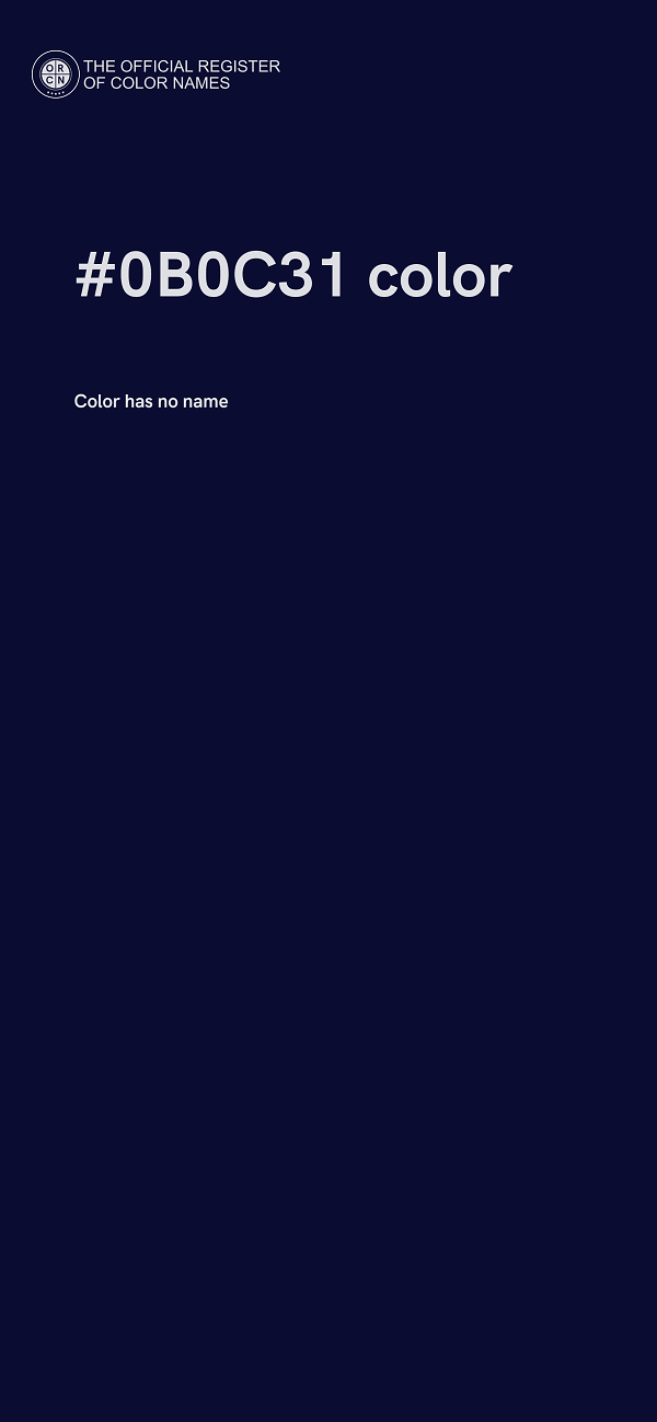 #0B0C31 color image