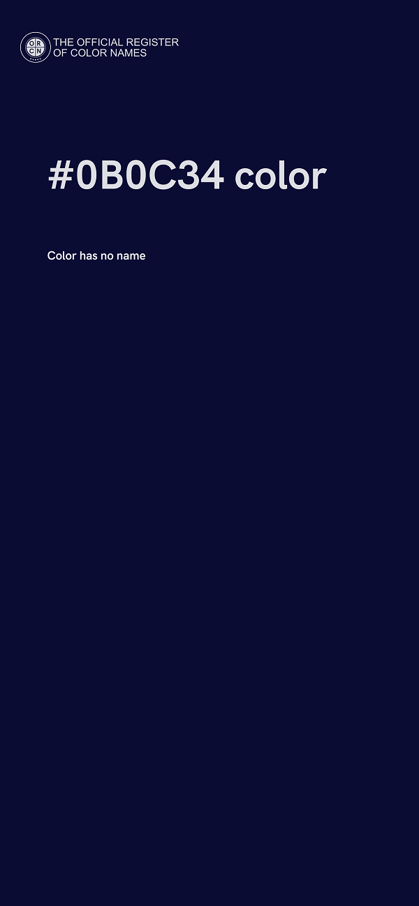 #0B0C34 color image