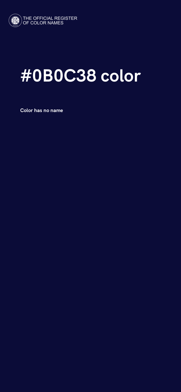 #0B0C38 color image