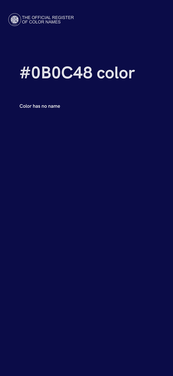 #0B0C48 color image