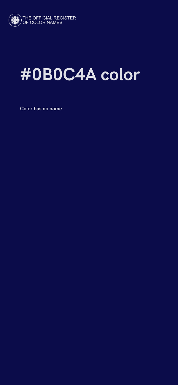 #0B0C4A color image