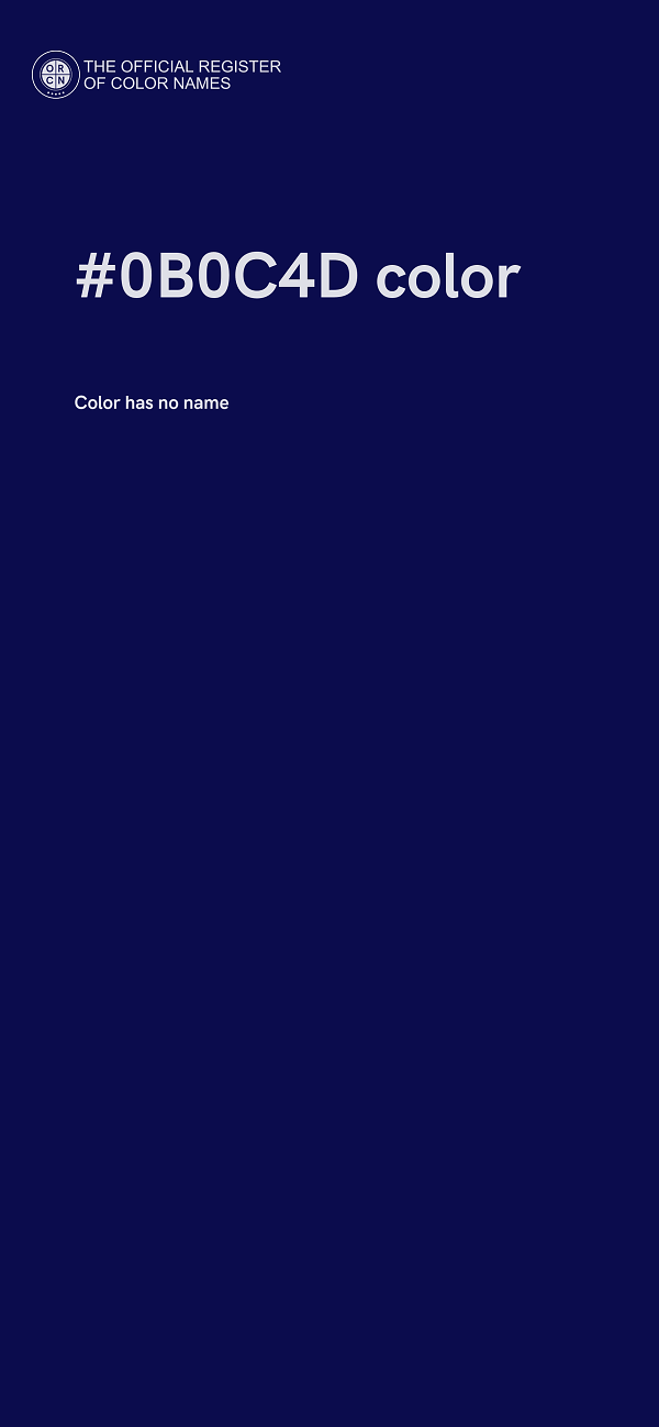 #0B0C4D color image