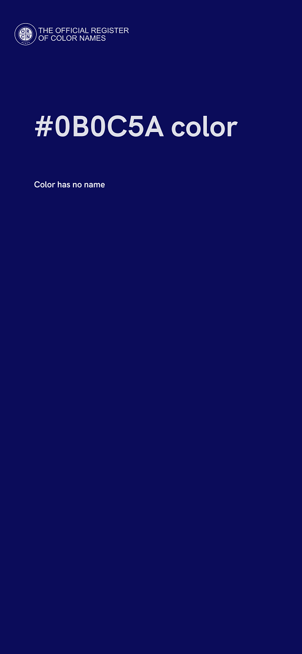 #0B0C5A color image