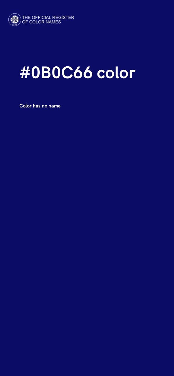#0B0C66 color image