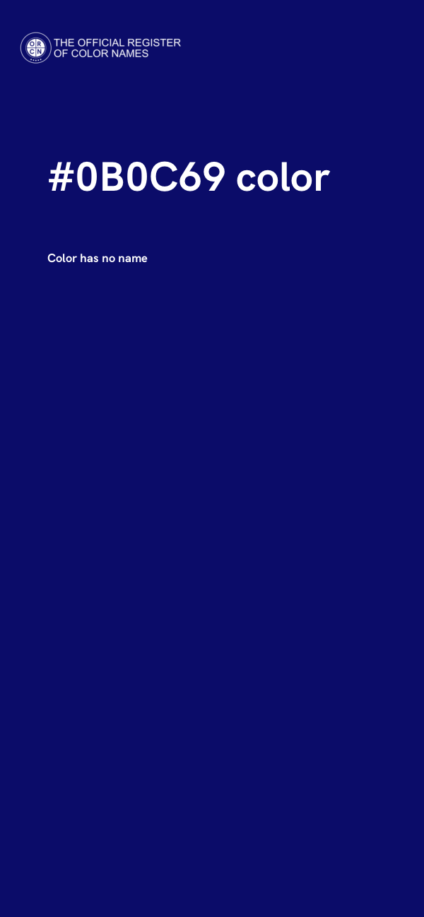 #0B0C69 color image