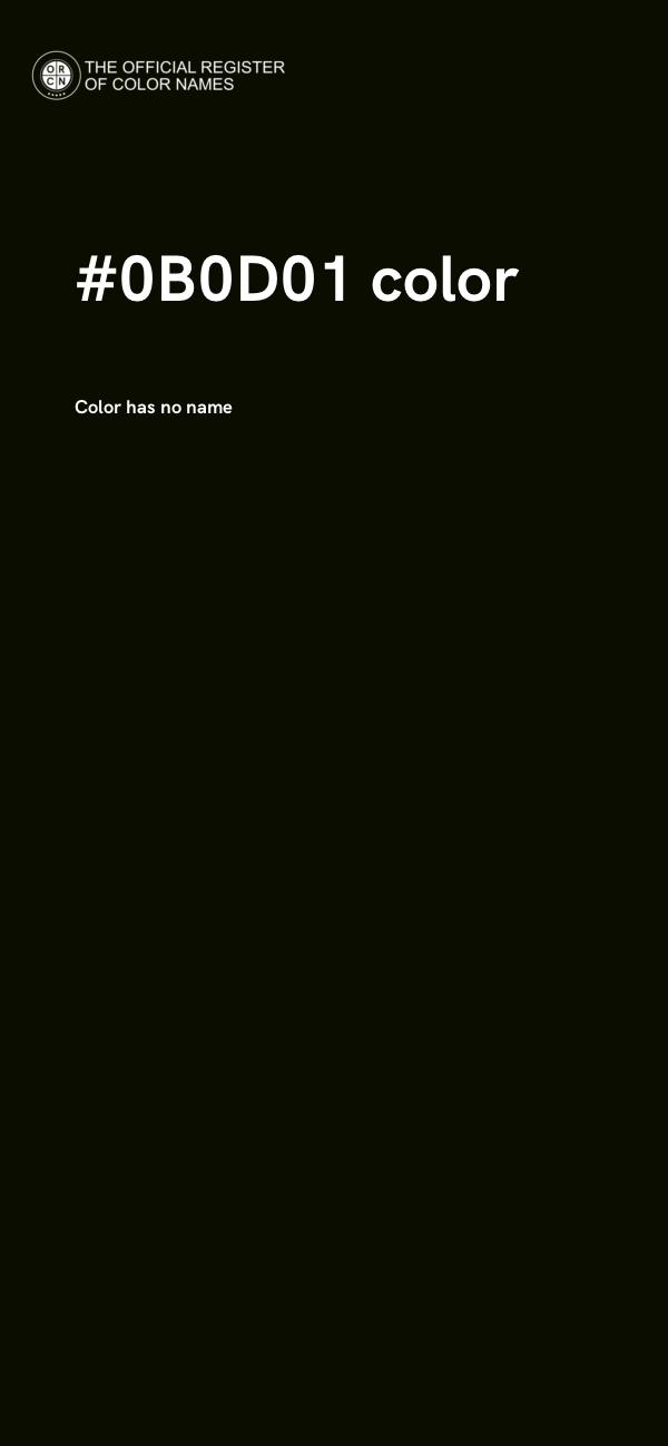 #0B0D01 color image