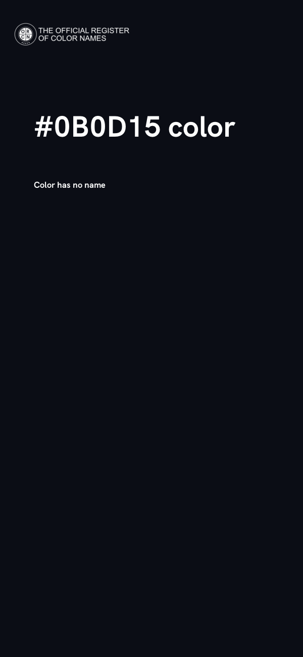 #0B0D15 color image