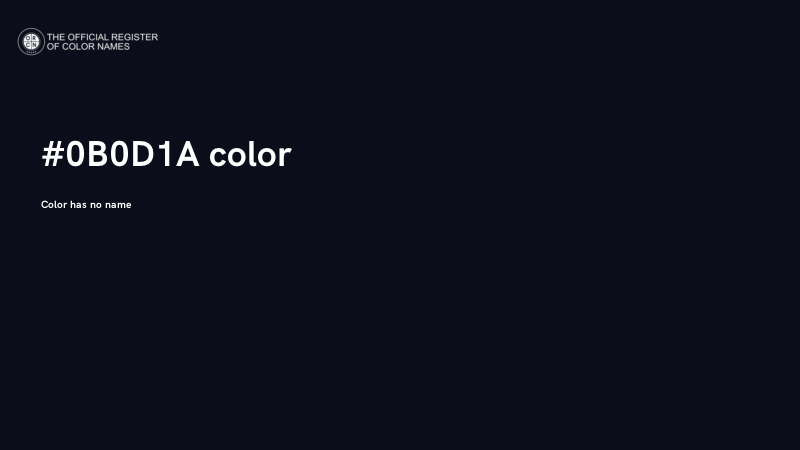 #0B0D1A color image
