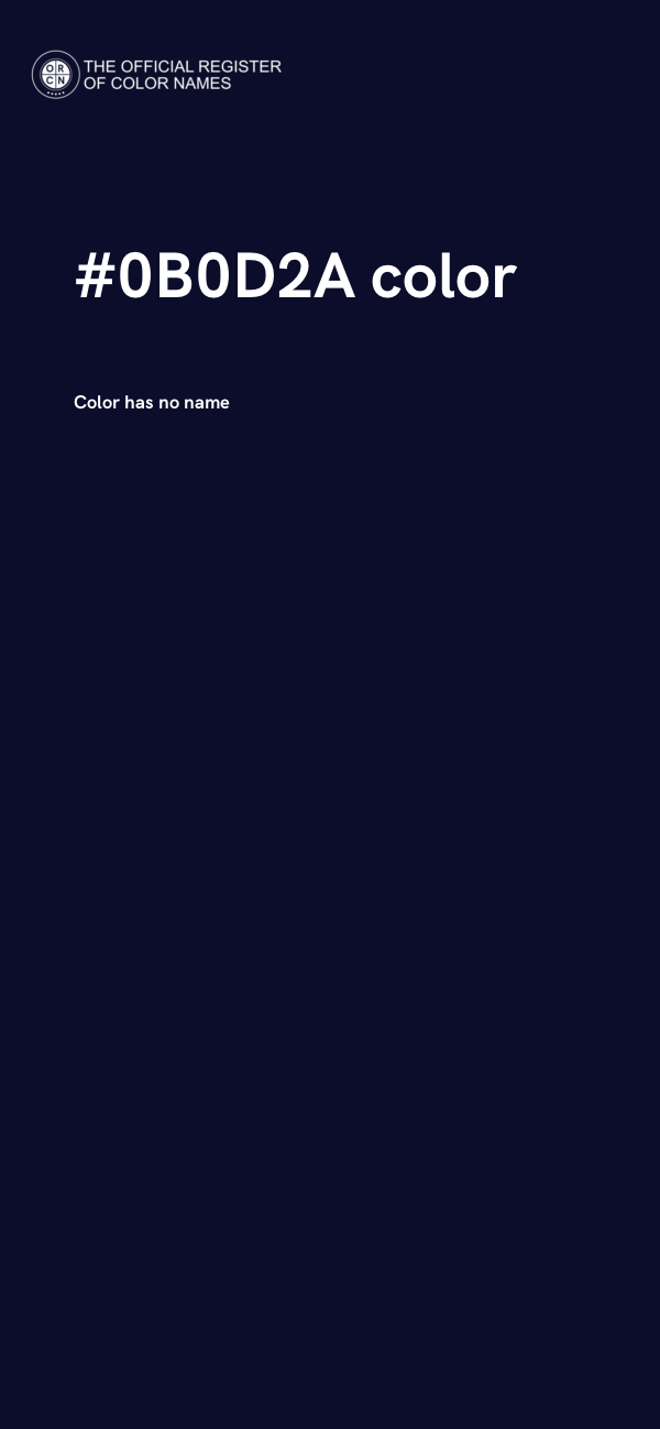 #0B0D2A color image