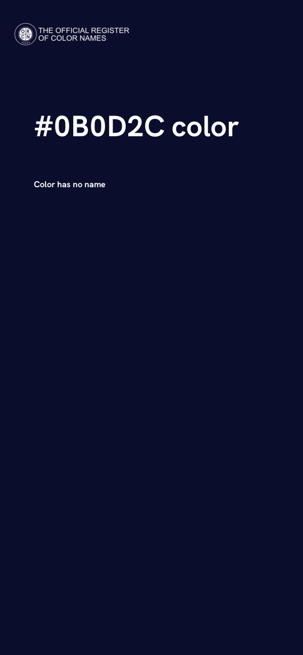 #0B0D2C color image