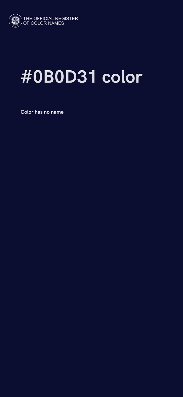 #0B0D31 color image