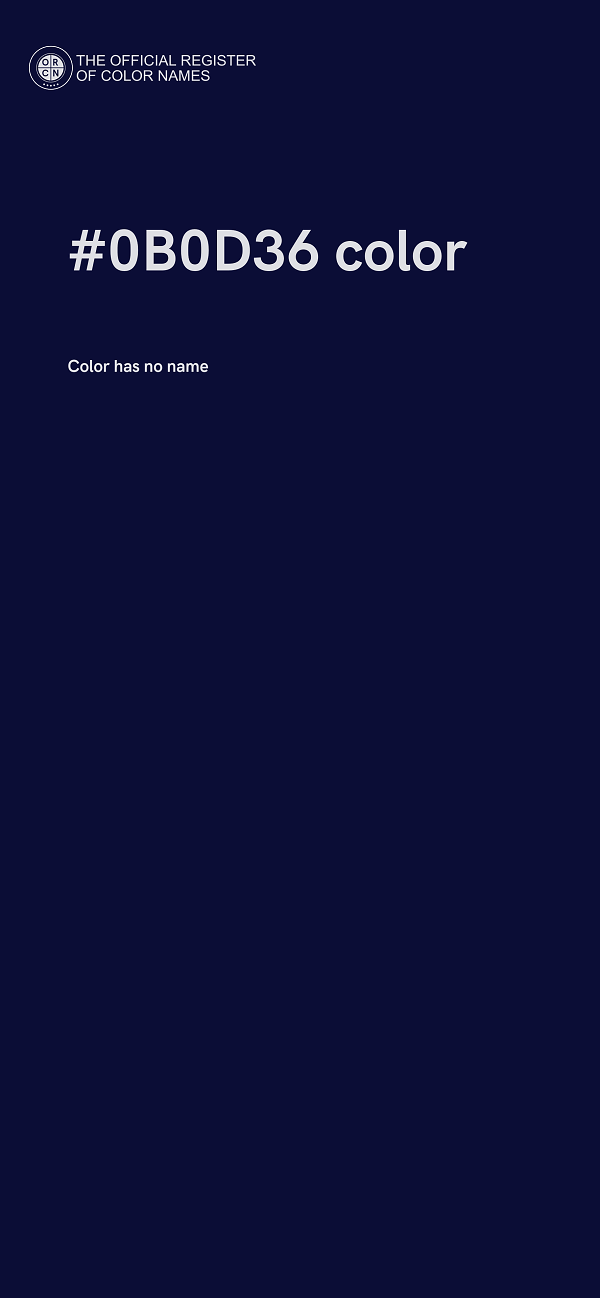 #0B0D36 color image