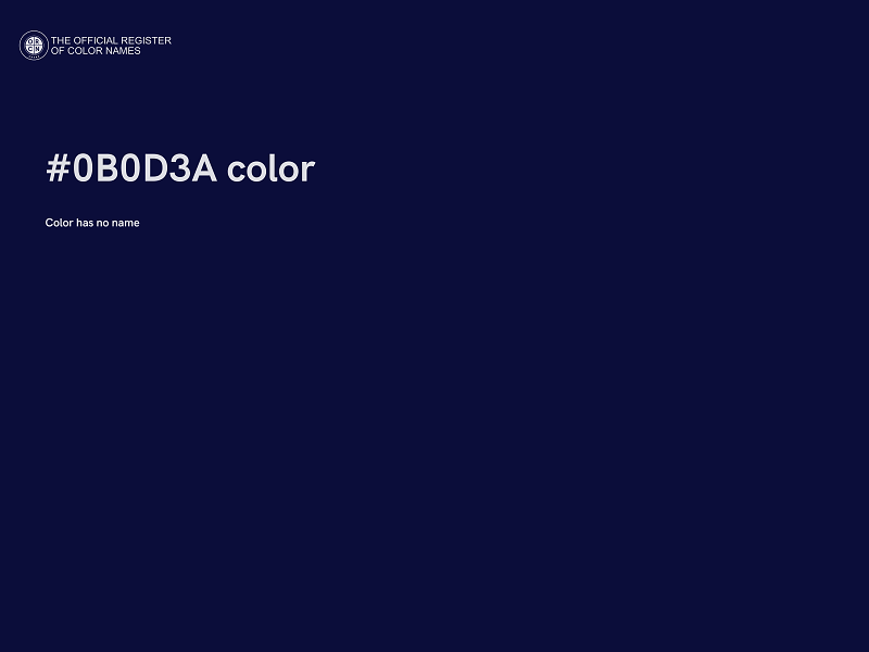 #0B0D3A color image