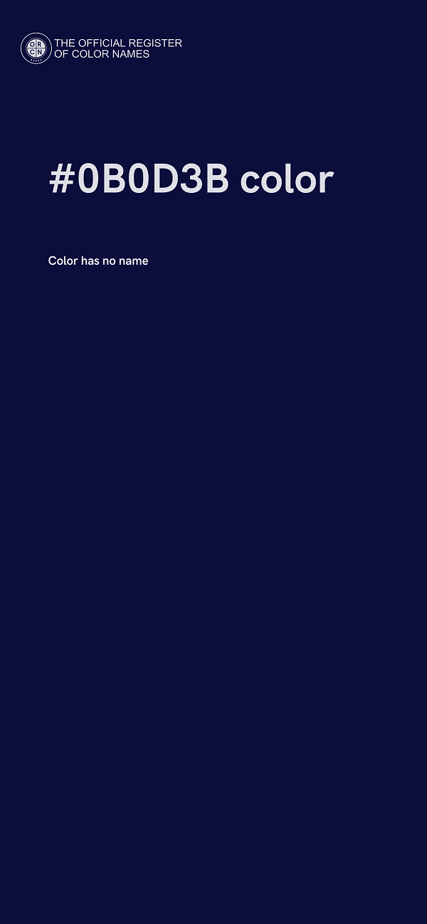 #0B0D3B color image