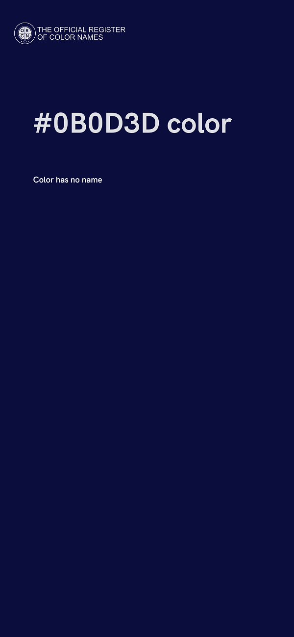 #0B0D3D color image