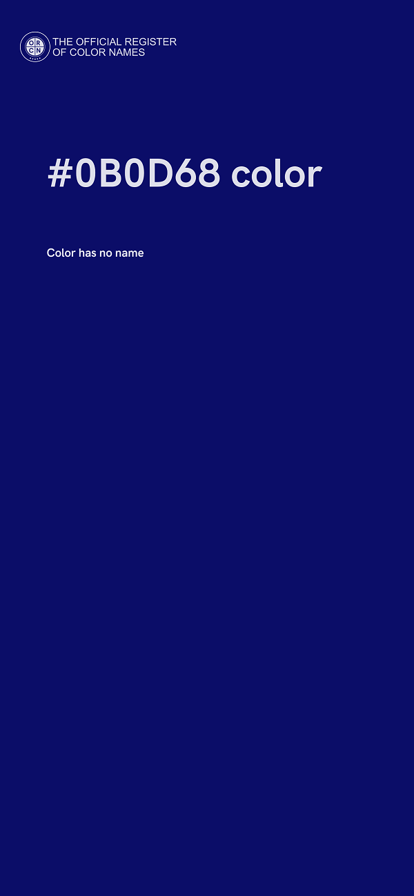 #0B0D68 color image
