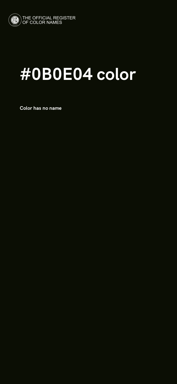 #0B0E04 color image
