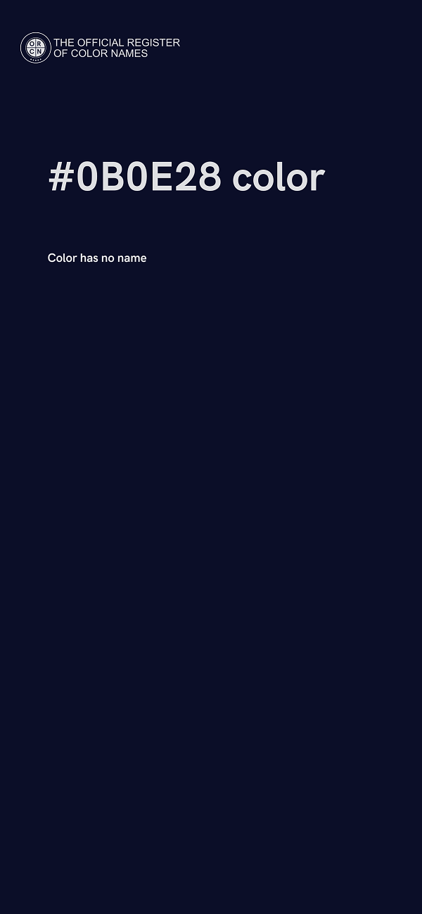 #0B0E28 color image